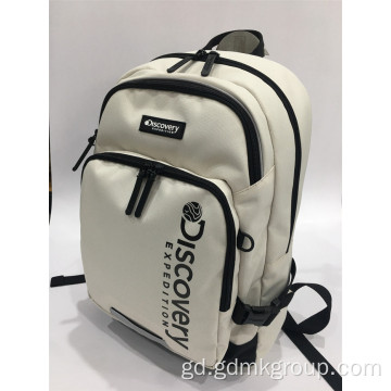 Baga-sgoile backpack comas mòr sìmplidh